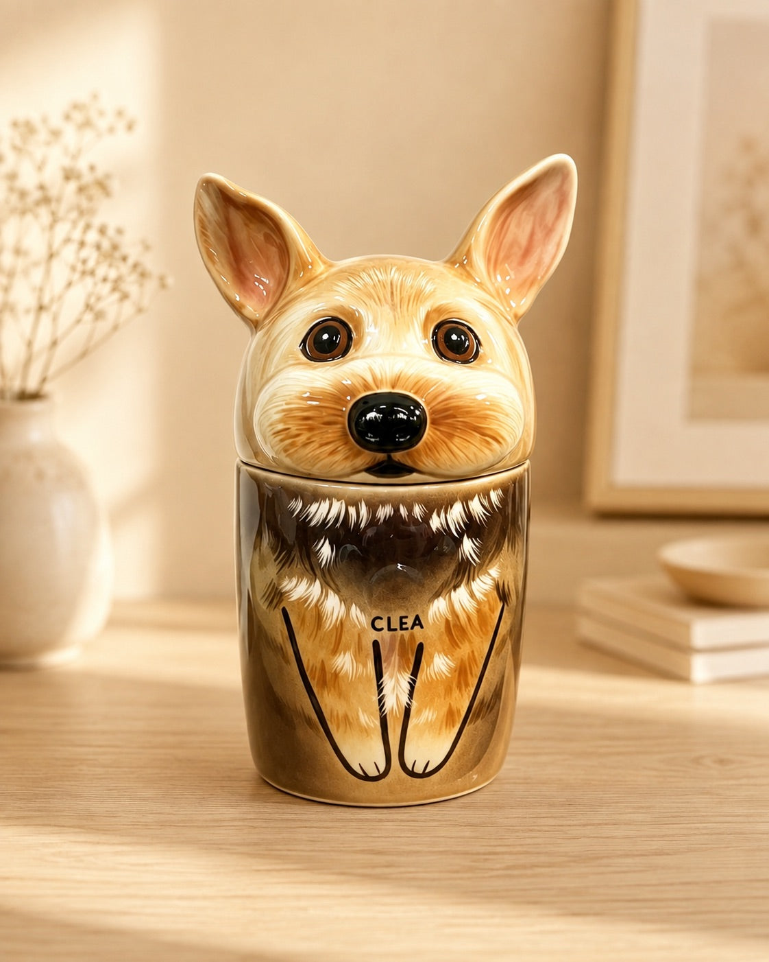 Custom dog memorial