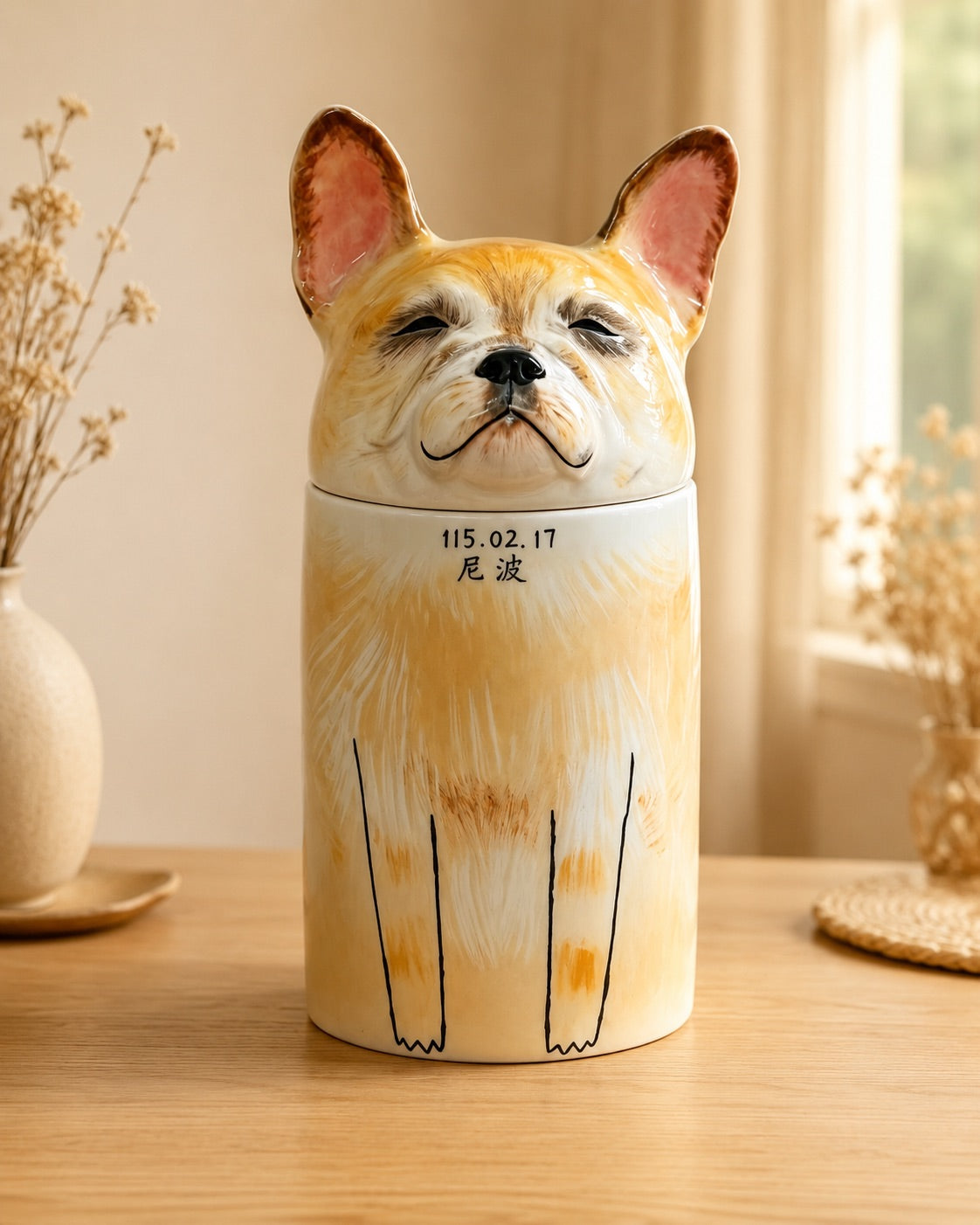 Custom dog memorial